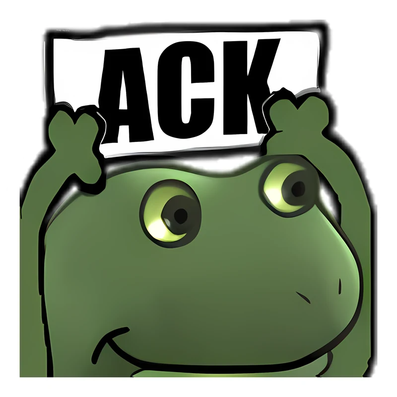 Bufo Ack sticker