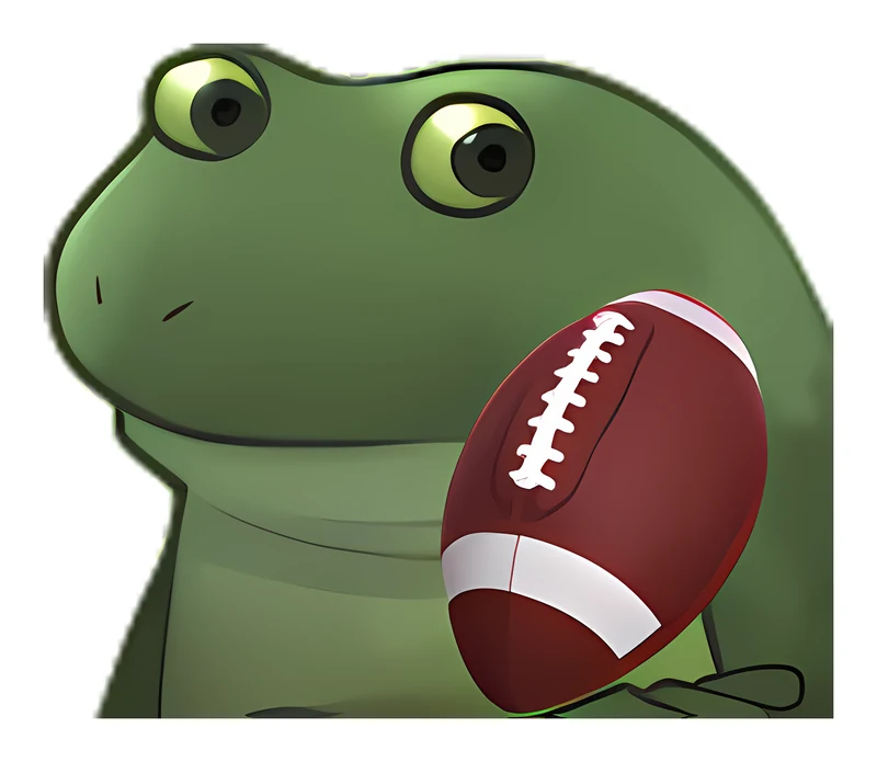 Bufo American Football sticker