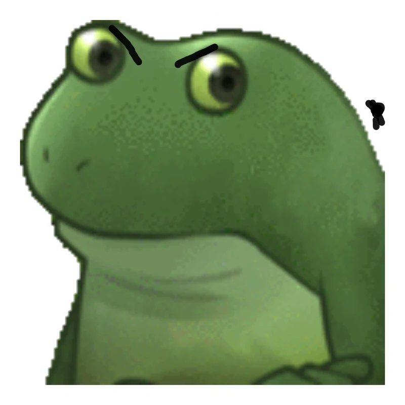 Bufo Angry At Fly sticker