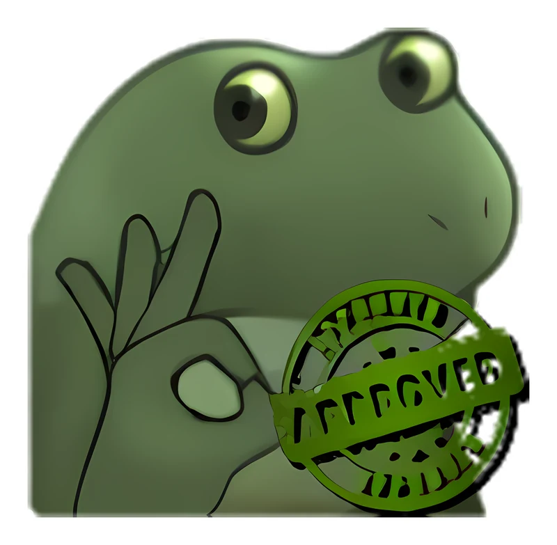 Bufo Approve sticker
