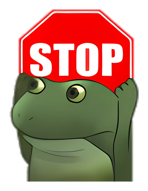 Bufo Asks Politely To Stop sticker