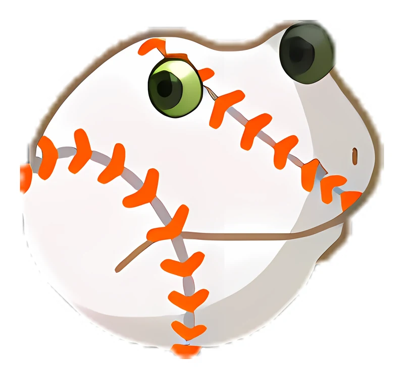 Bufo Baseball sticker