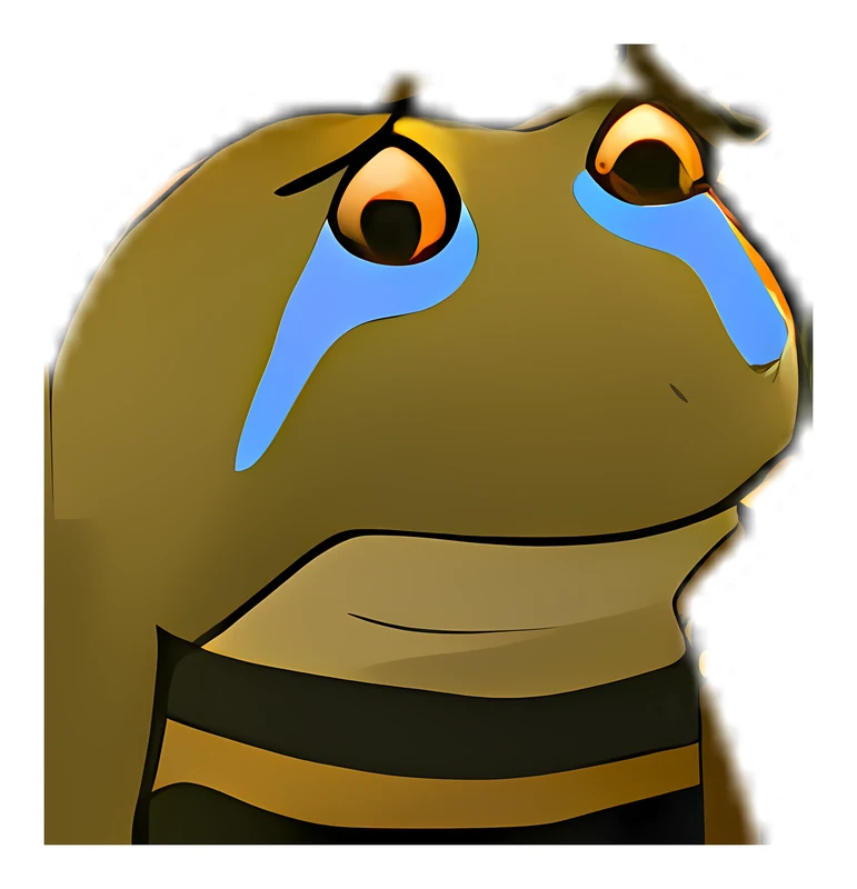 Bufo Bee Sad sticker