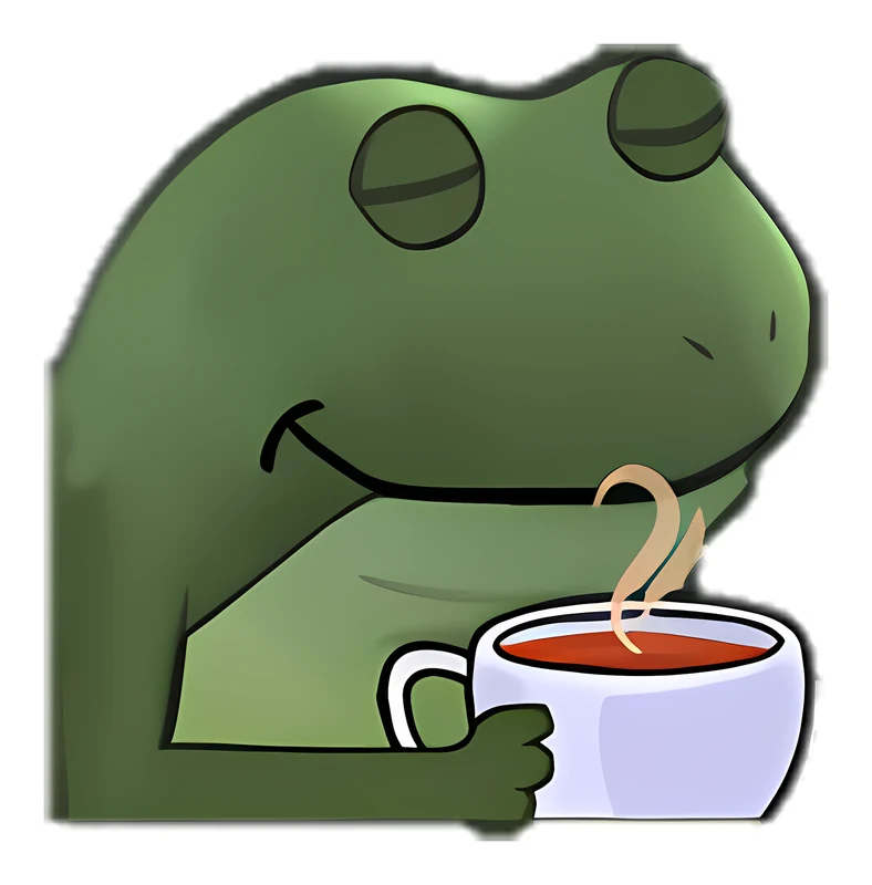 Bufo Black Tea sticker