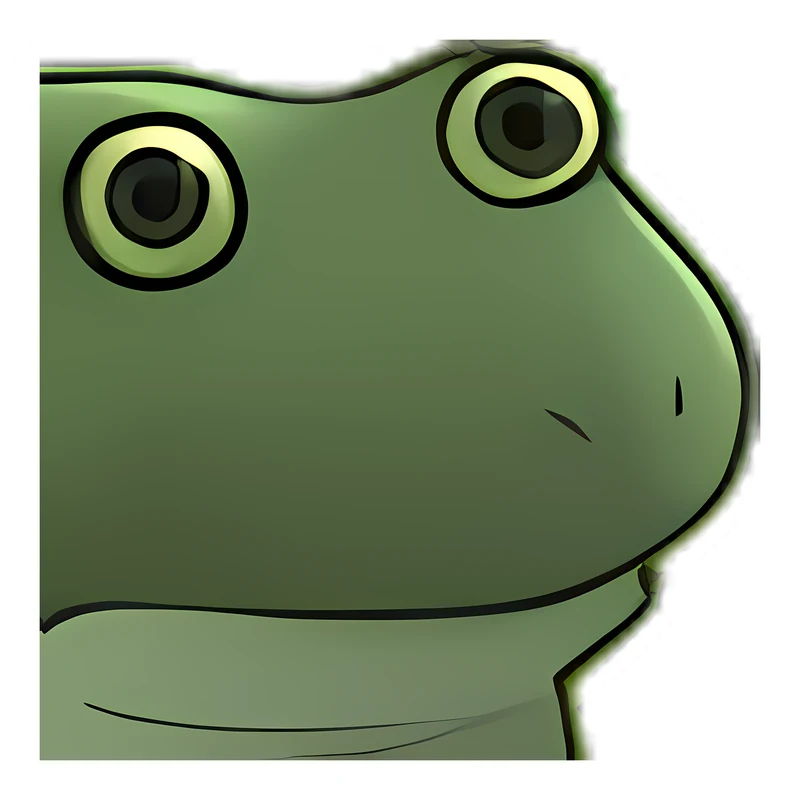 Bufo Blank Stare sticker