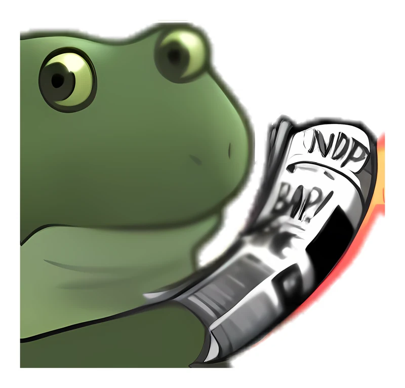 Bufo Bops You On The Head With A Rolled Up Newspaper sticker
