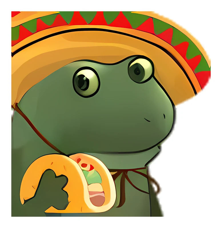 Bufo Brought A Taco sticker