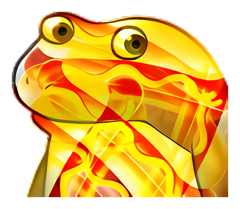 Bufo But Instead Of Green Its Hotdogs sticker
