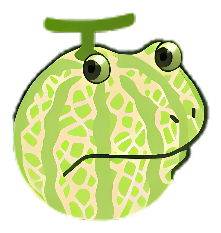 Bufo Cantelope sticker