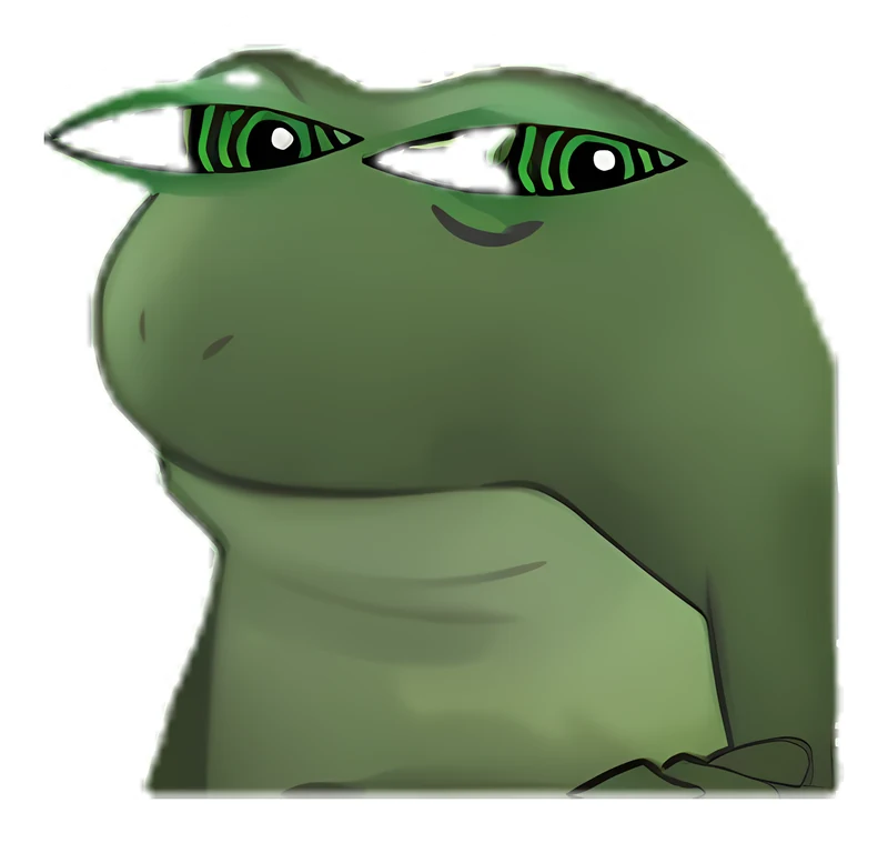 Bufo Cash Squint sticker
