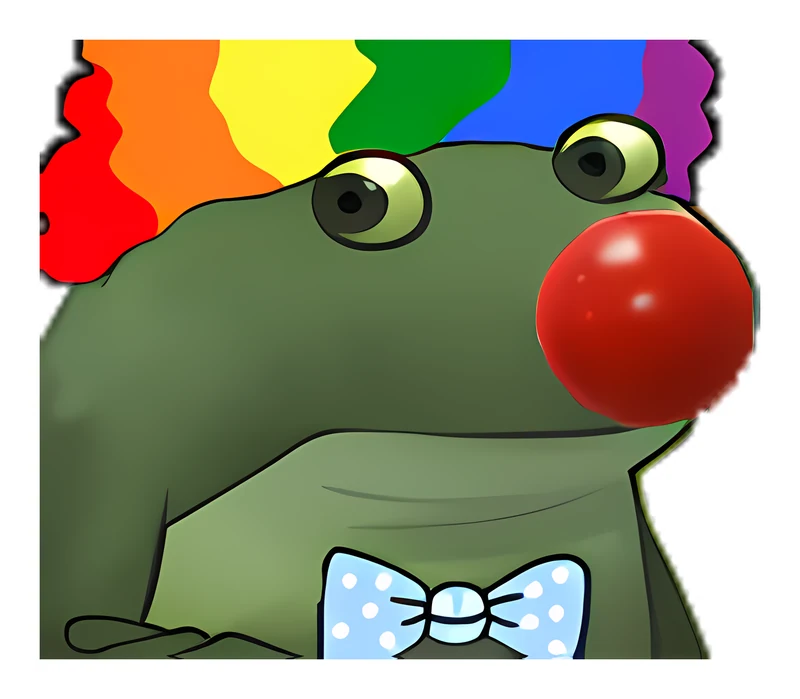 Bufo Clown sticker