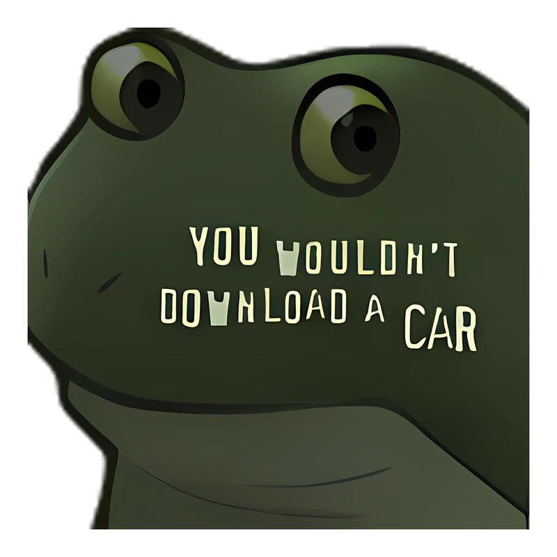 Bufo Commits Digital Piracy sticker