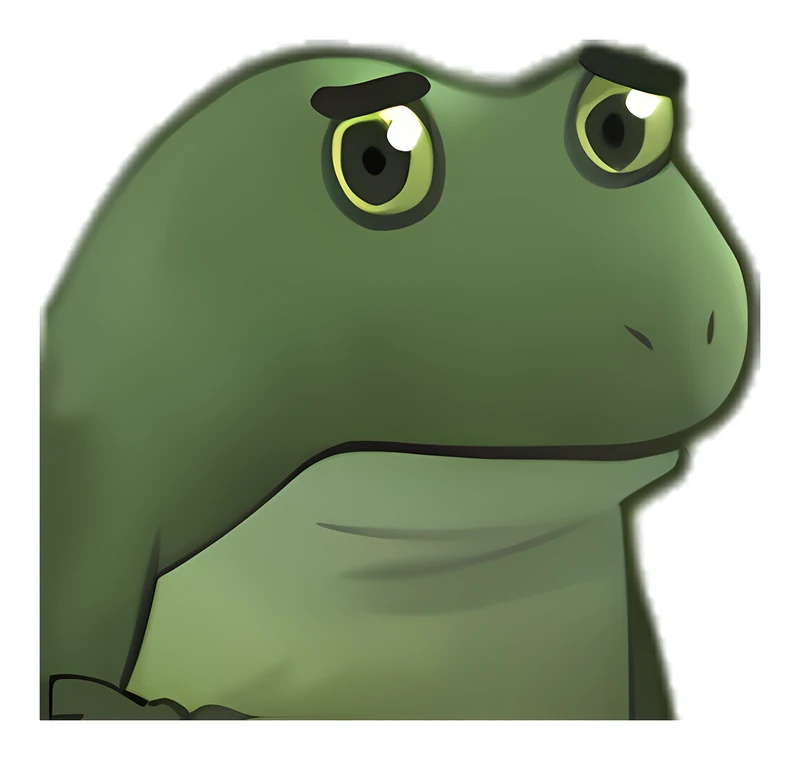 Bufo Concerned sticker