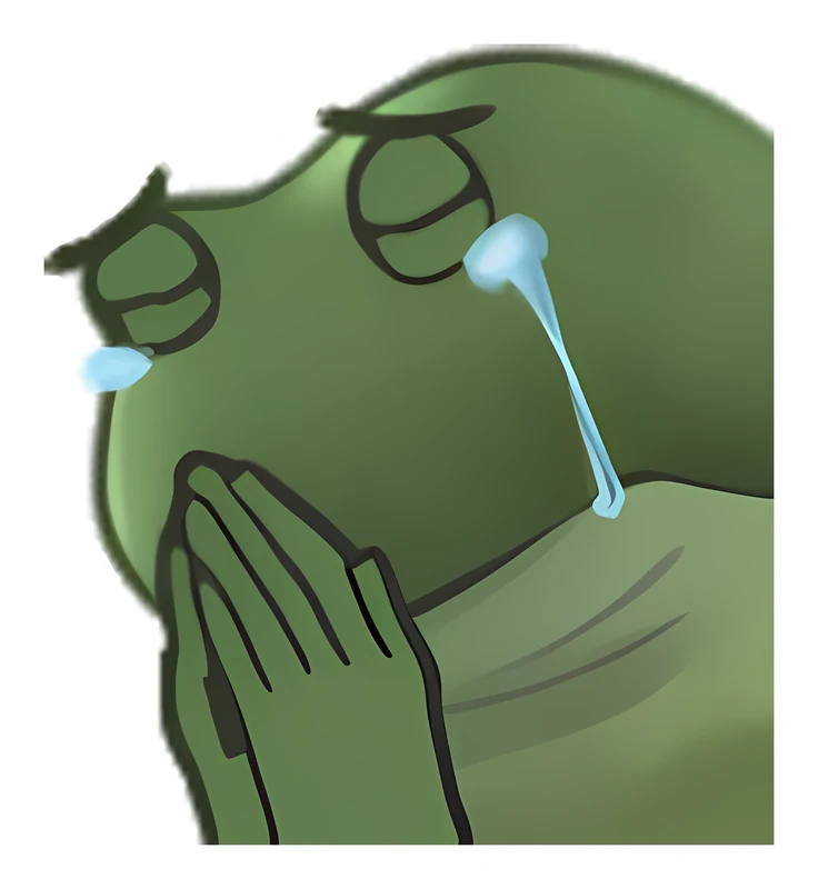 Bufo Cry Pray sticker
