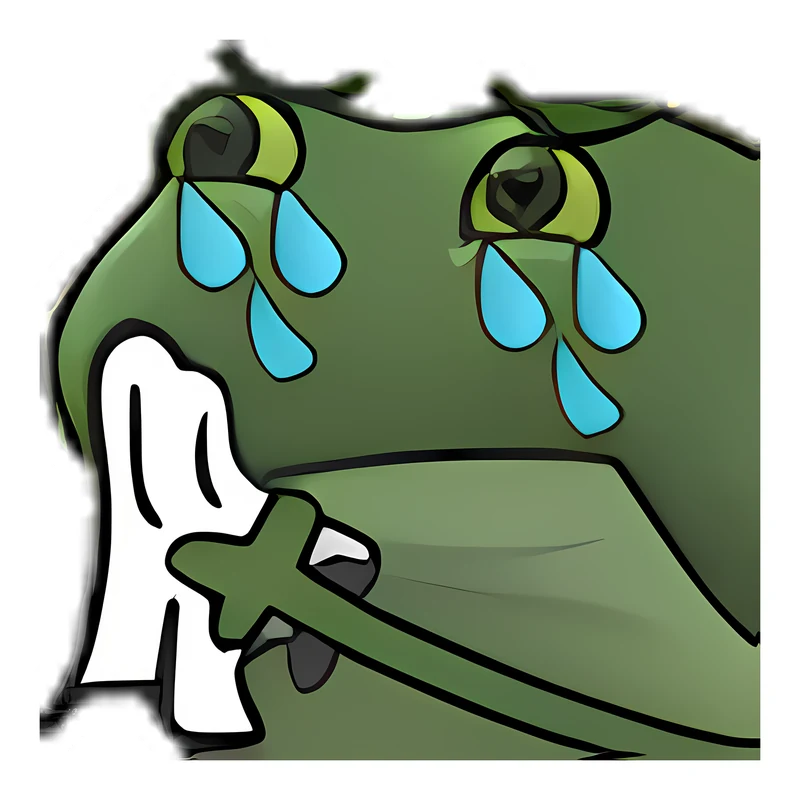 Bufo Cry sticker