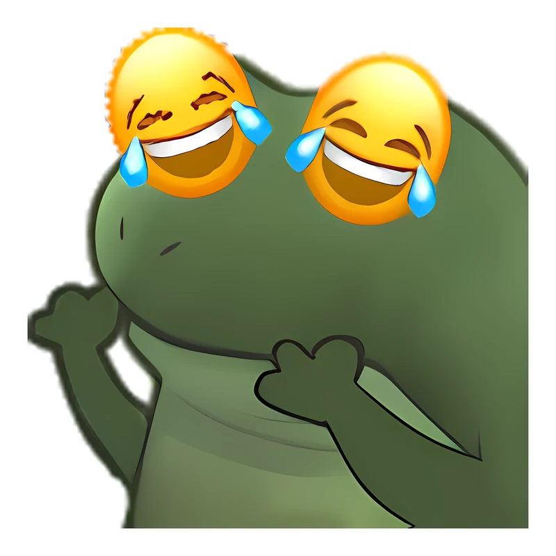 Bufo Crying Tears Of Crying Tears Of Joy sticker