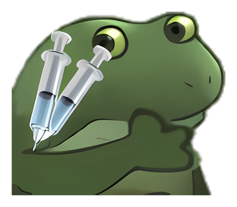Bufo Double Vaccinated sticker