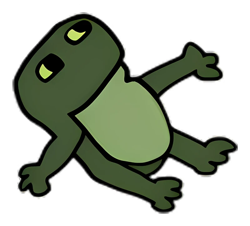 Bufo Drifts Through The Void sticker