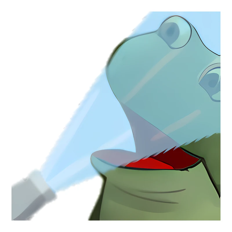 Bufo Drinks From The Fire Hose sticker