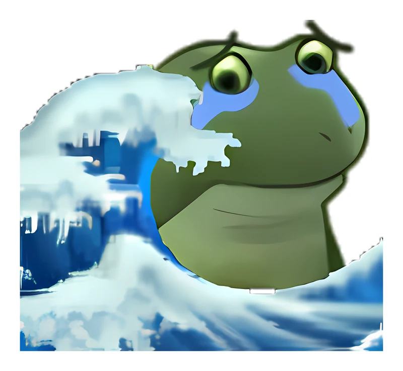 Bufo Drowns In Memories Of Ocean sticker