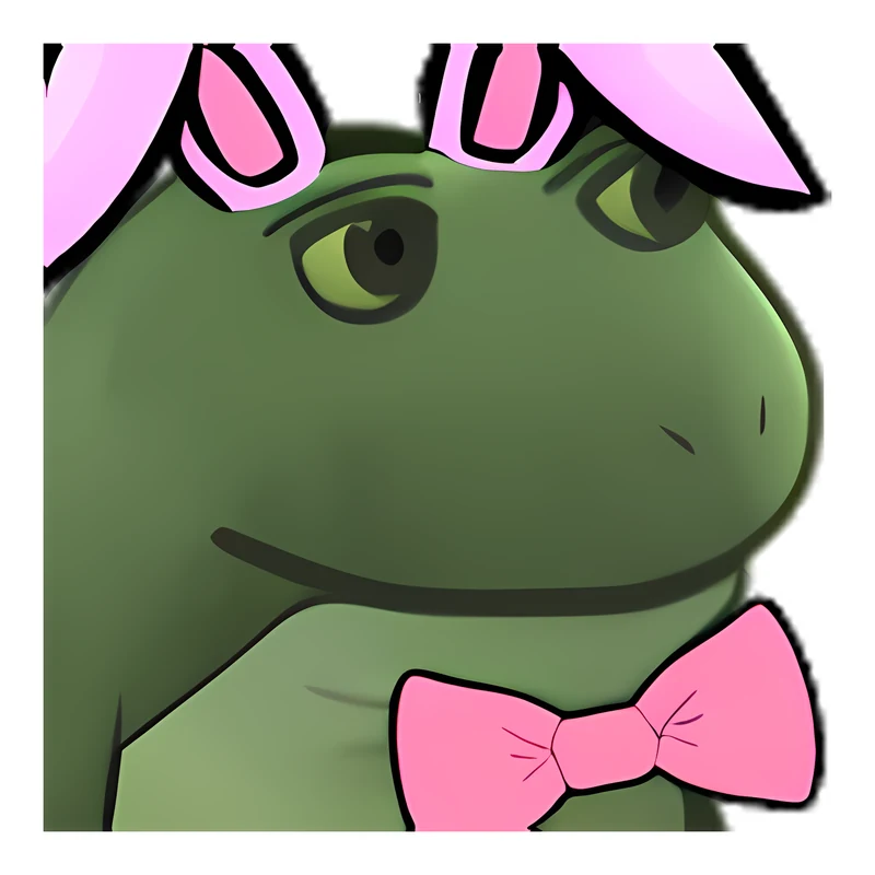 Bufo Easter Bunny sticker