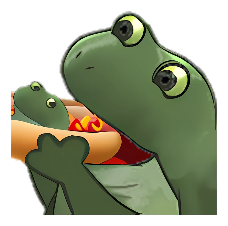 Bufo Eating Bufo Dog sticker