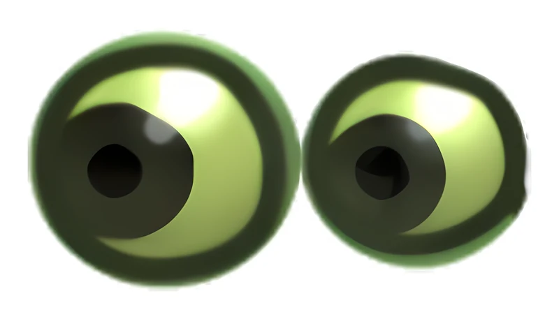 Bufo Eyeballs sticker