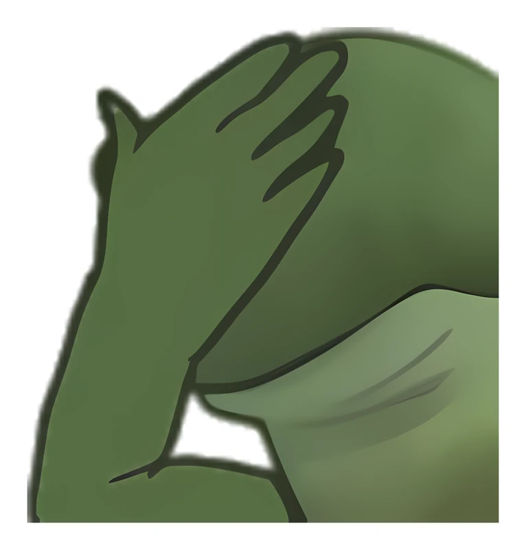 Bufo Facepalm sticker
