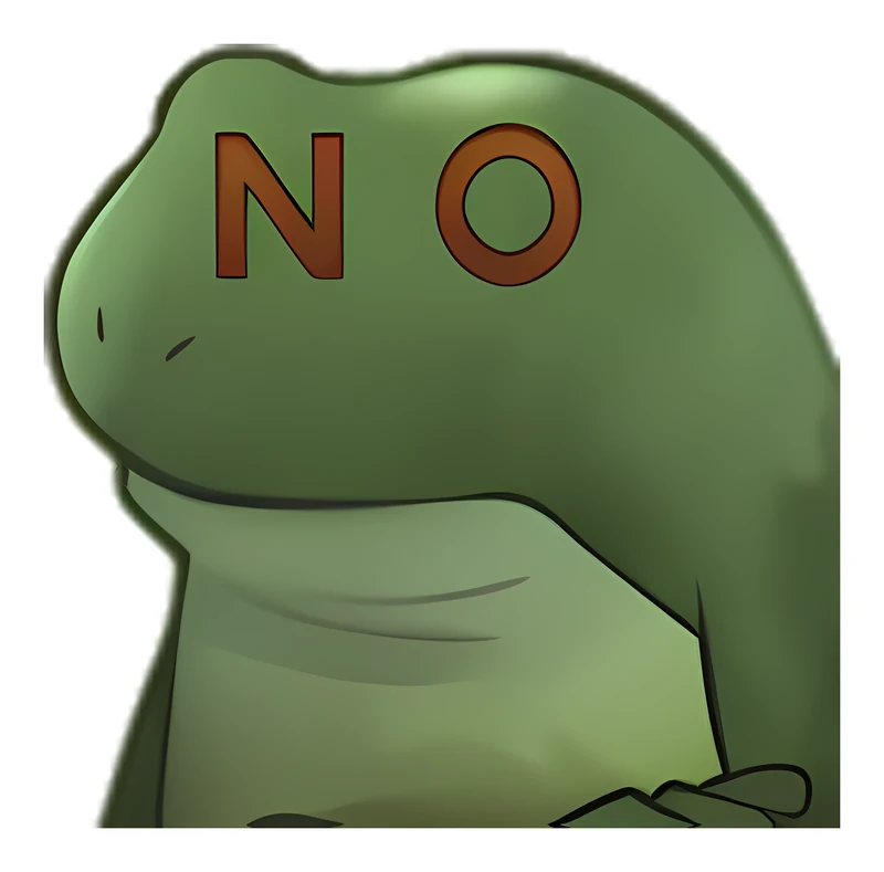 Bufo Fails The Vibe Check sticker
