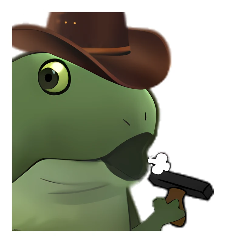 Bufo Fastest Rubber Stamp In The West sticker