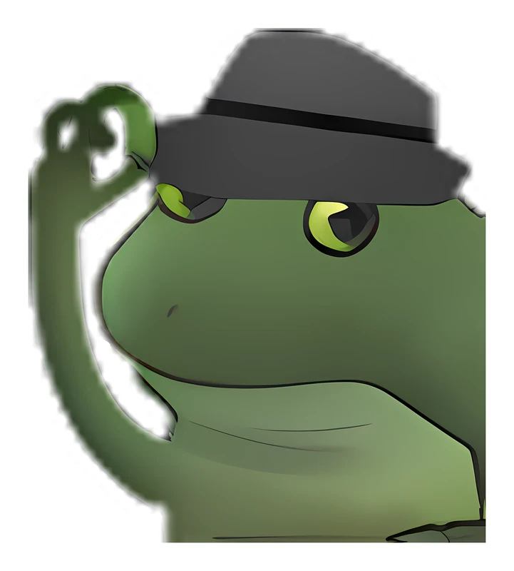 Bufo Fedora sticker