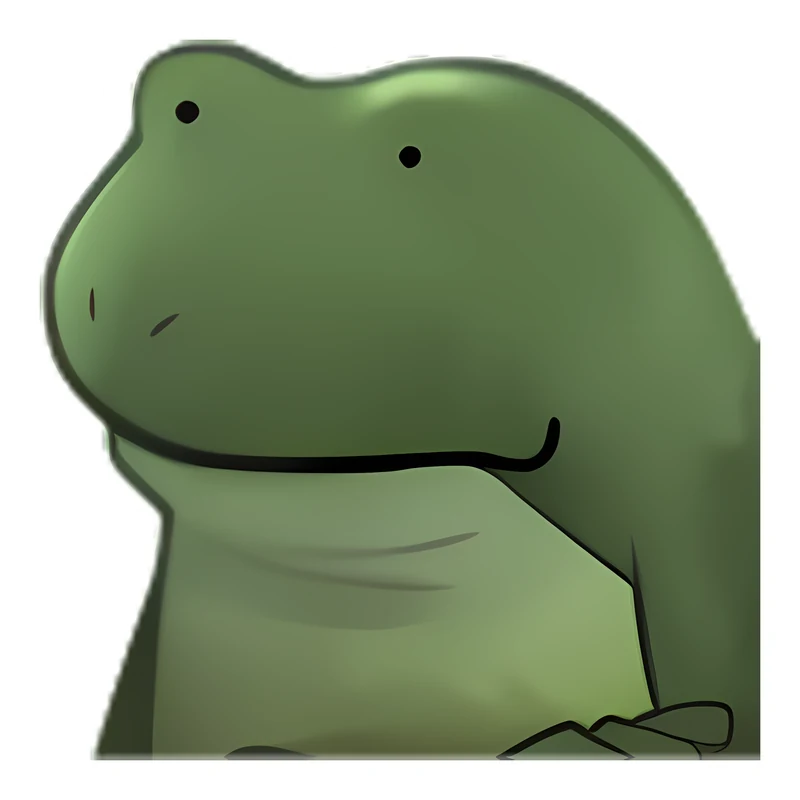Bufo Feels Nothing sticker