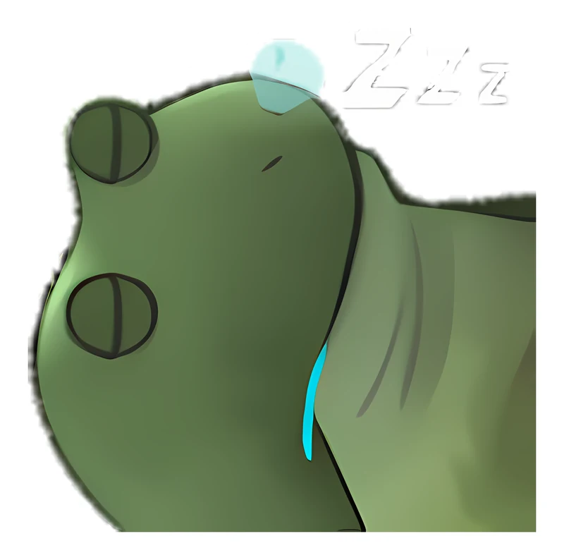 Bufo Fell Asleep sticker
