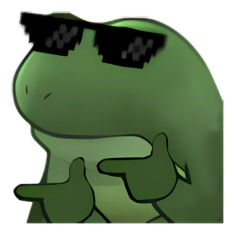 Bufo Fingerguns Back sticker