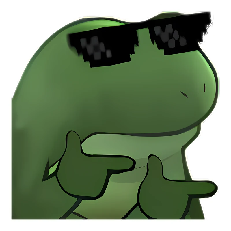 Bufo Fingerguns sticker