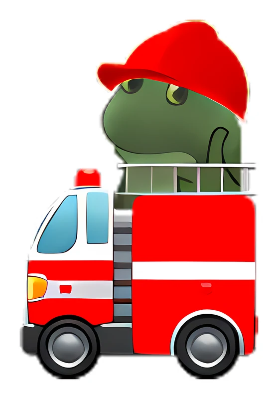 Bufo Fire Engine sticker