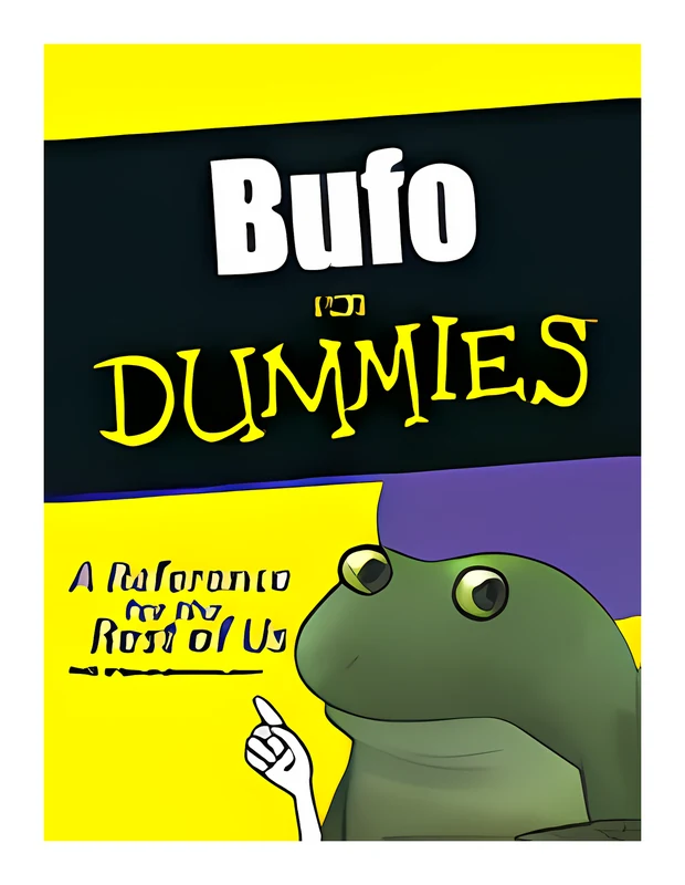 Bufo For Dummies sticker