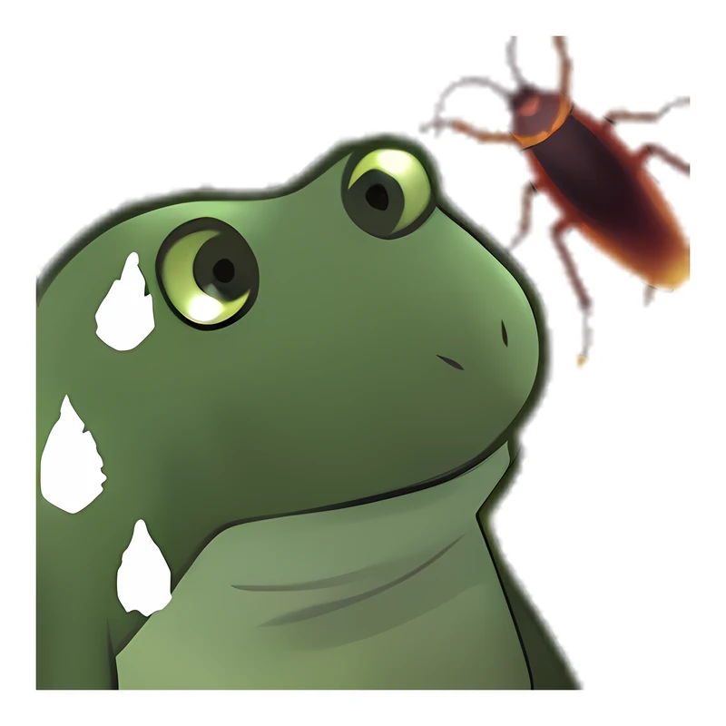 Bufo Found A Cockroach In The Office sticker