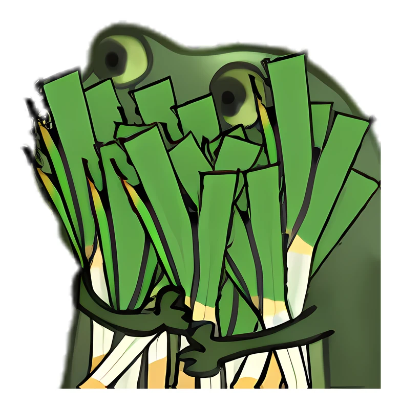 Bufo Found Some More Leeks sticker