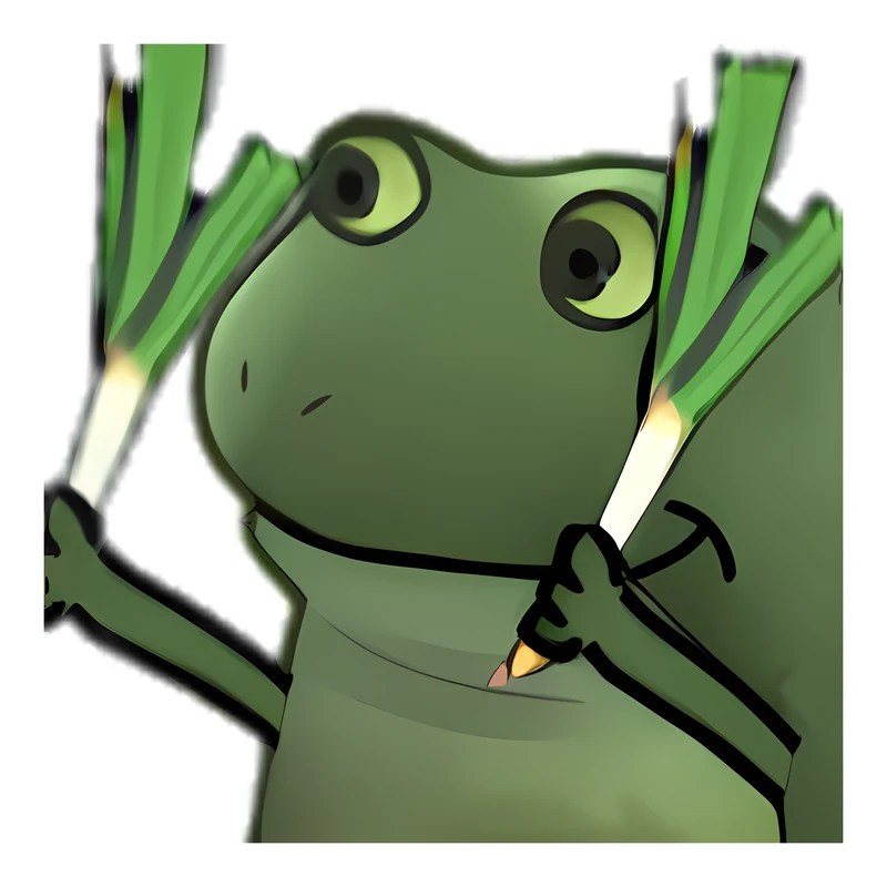 Bufo Found The Leeks sticker