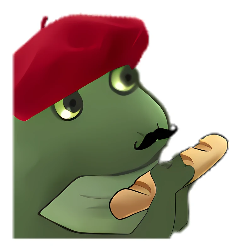 Bufo French sticker