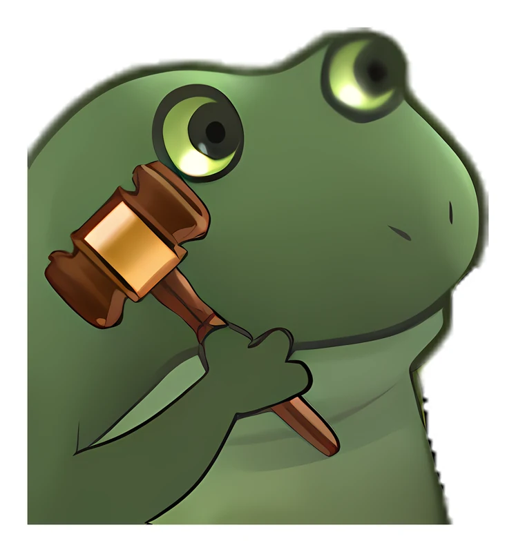 Bufo Gavel sticker