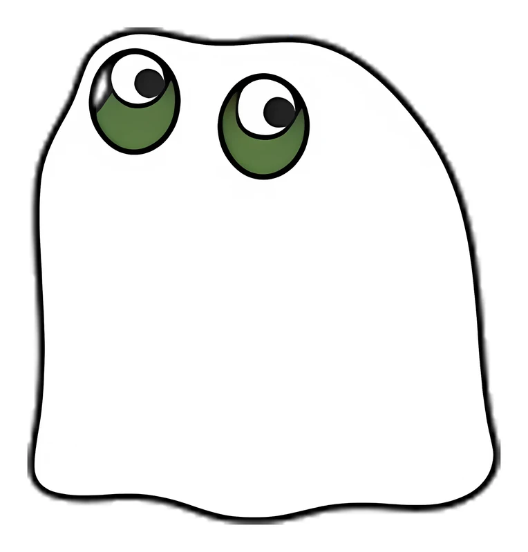 Bufo Ghost Costume sticker