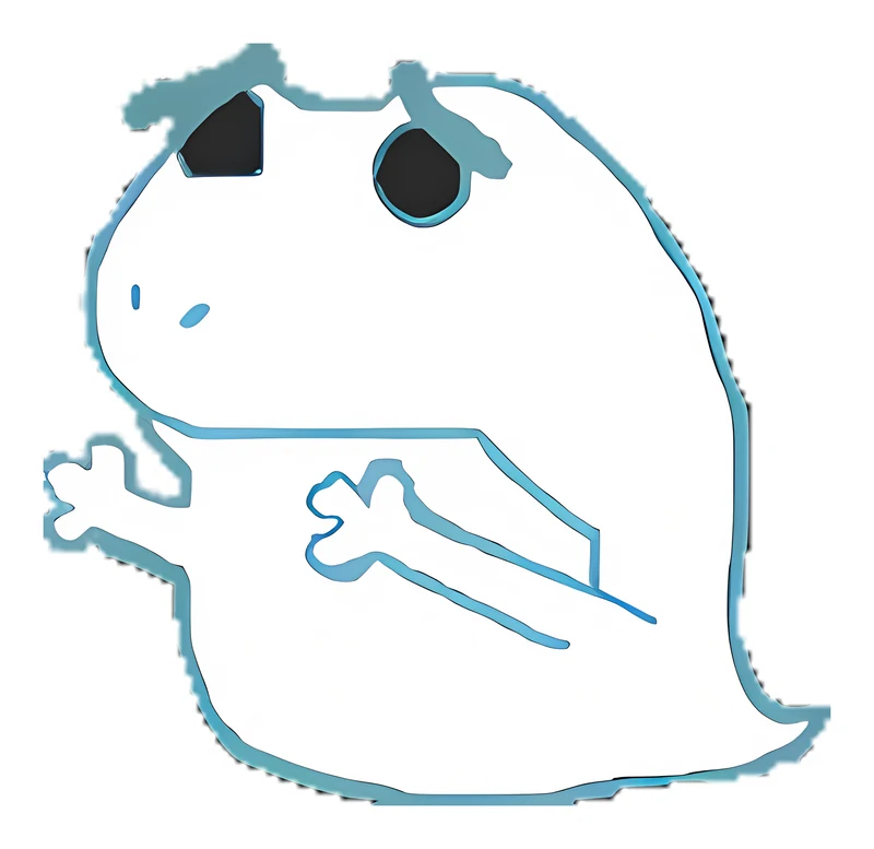 Bufo Ghost sticker