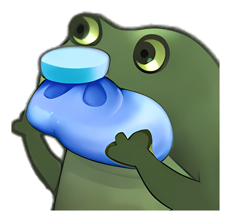 Bufo Give Pack Of Ice sticker