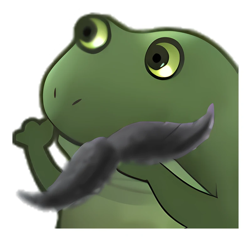 Bufo Gives A Fake Moustache sticker