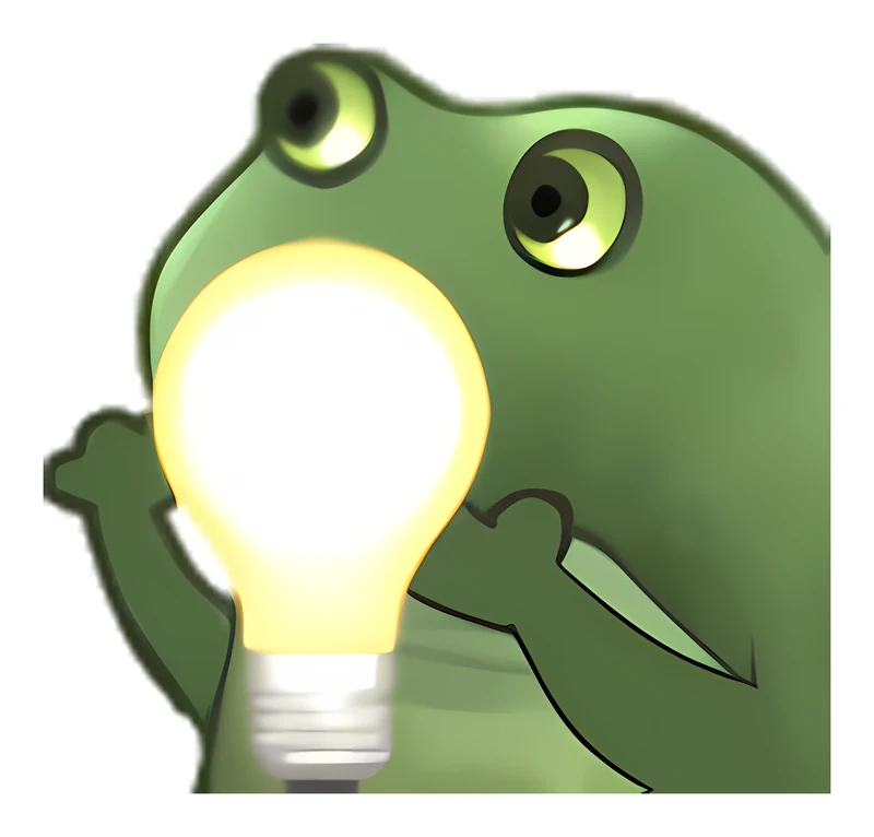 Bufo Gives An Idea sticker