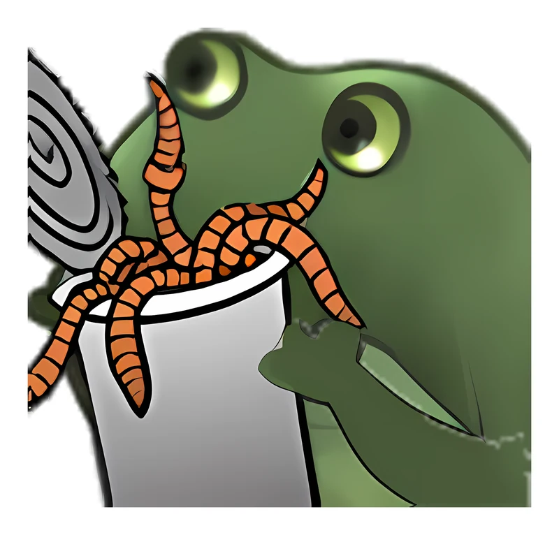 Bufo Gives Can Of Worms sticker