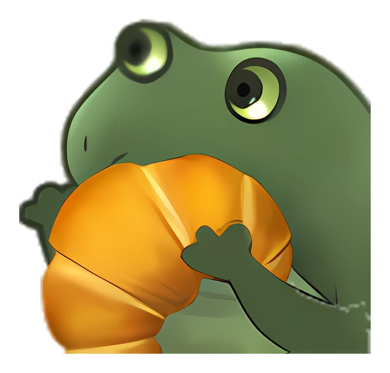 Bufo Gives Croissant sticker