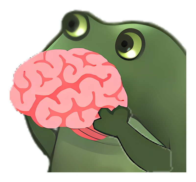 Bufo Gives You Some Extra Brain sticker